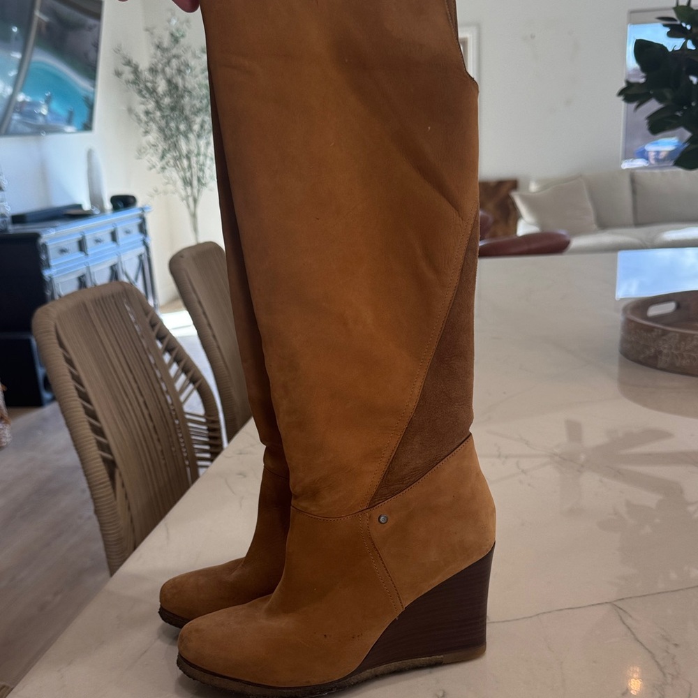 UGG Women's Brown Wedge Boots